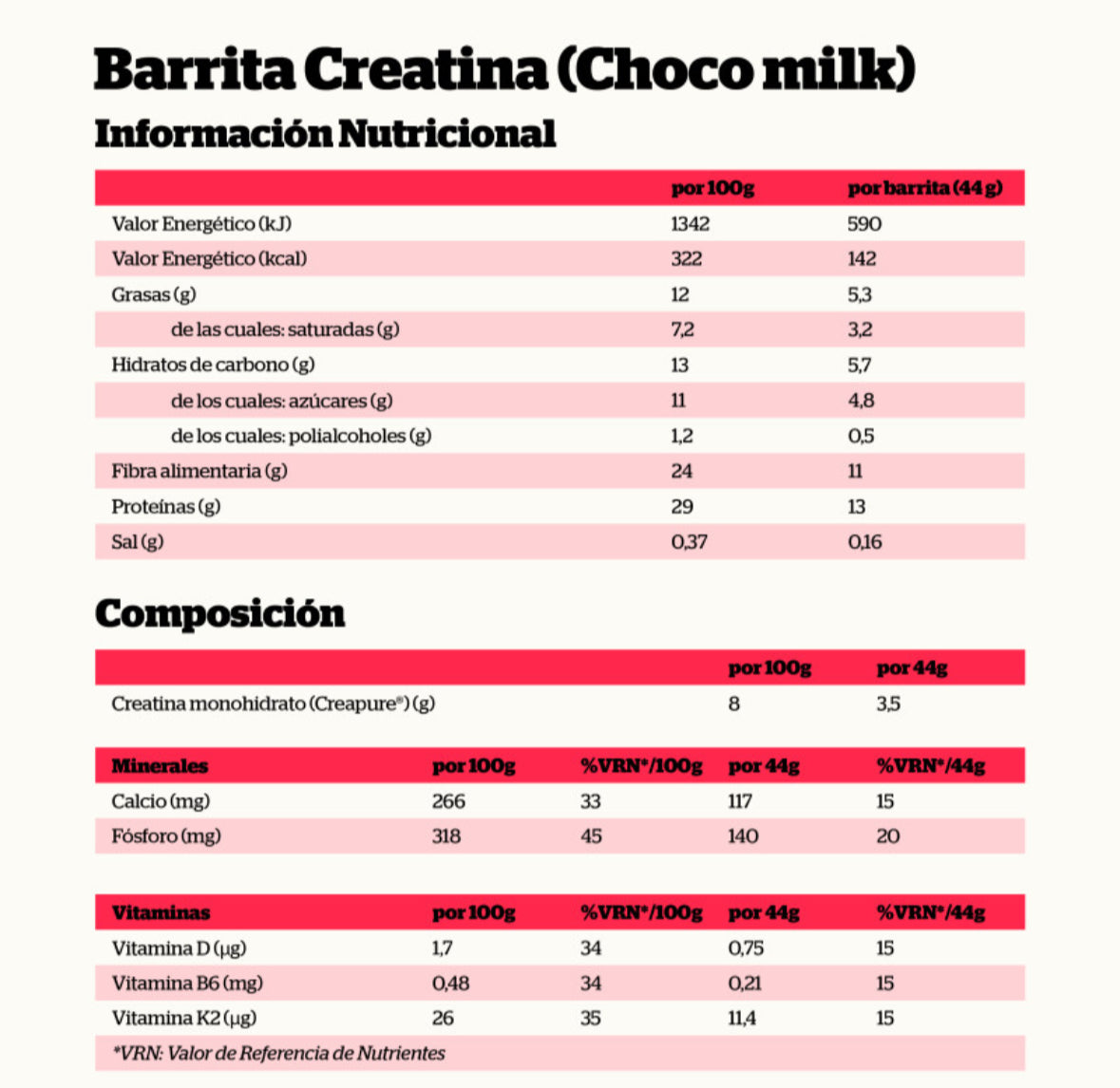 Barritas creatine bar (1u)