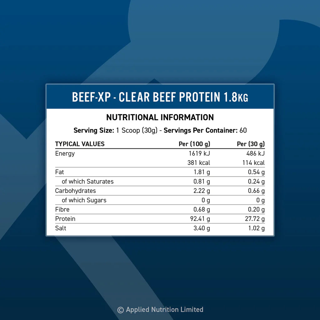 BEEF-XP Clear Beef Protein Isolate 1.8kg (60 Servings)