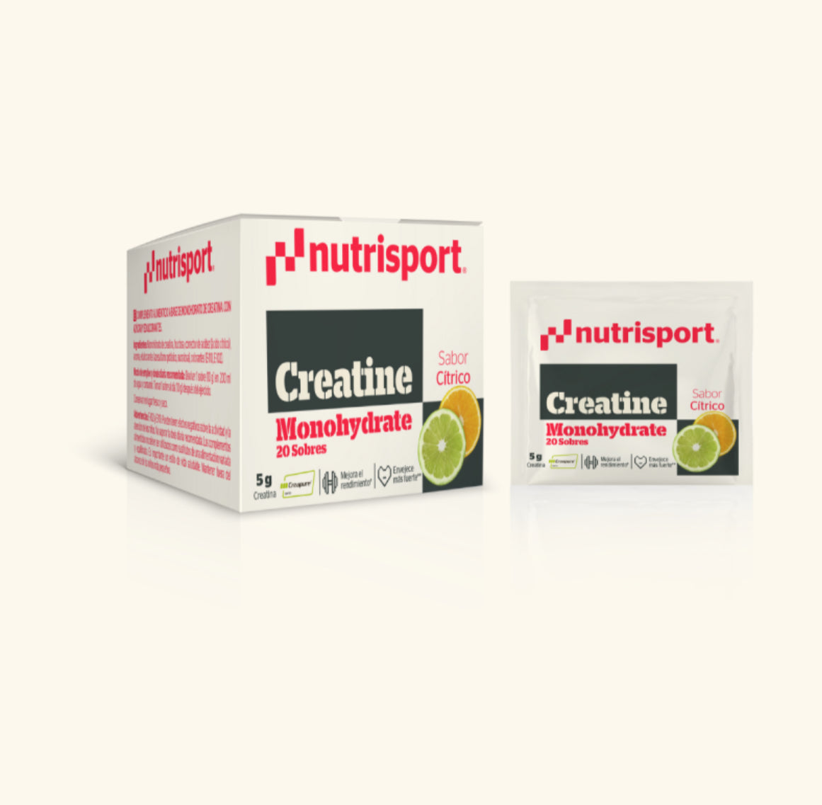 Creatina Monohidrato Creapure® sabor Cítrico (20 sobres)