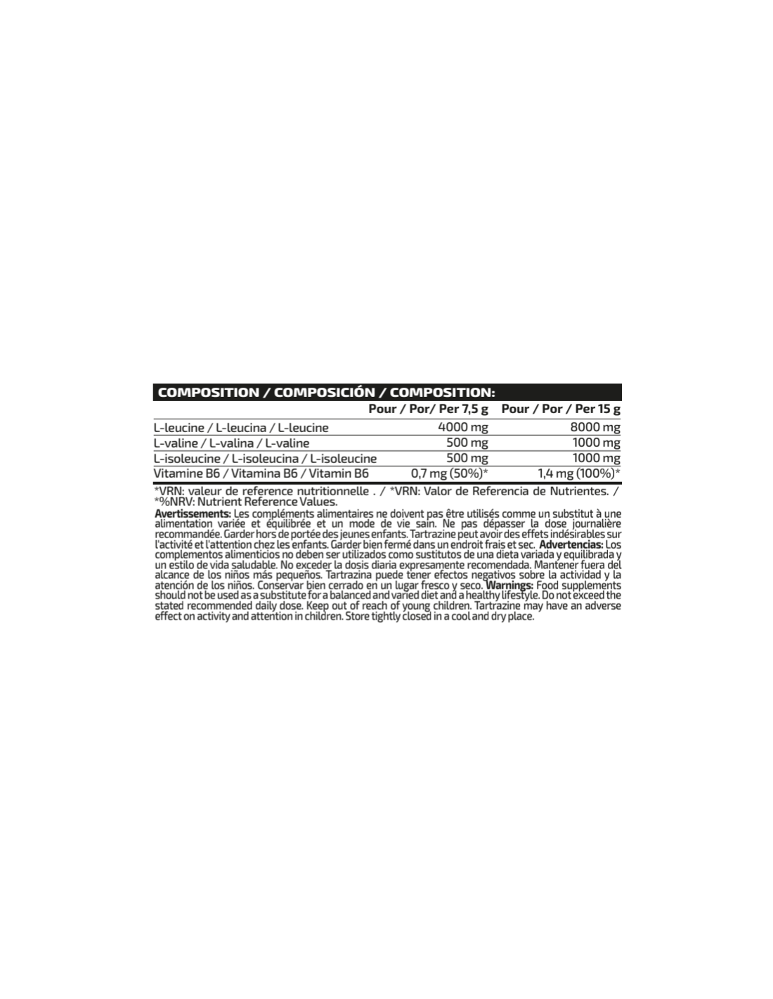 BCAA'S Z3RO 8:1:1 300G