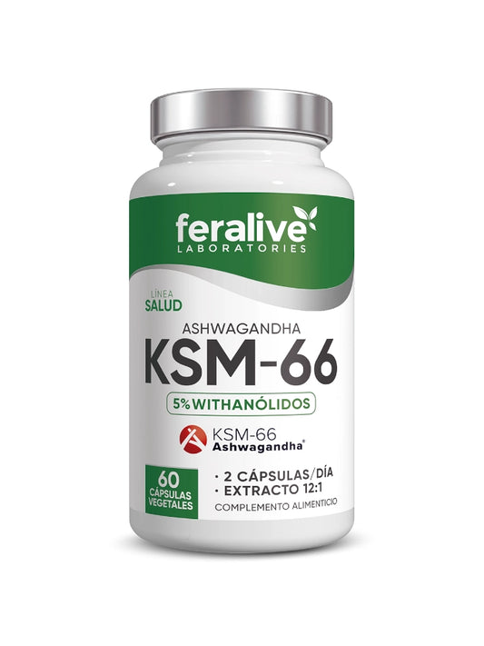 Ashwagandha KSM-66 - 60 cápsulas