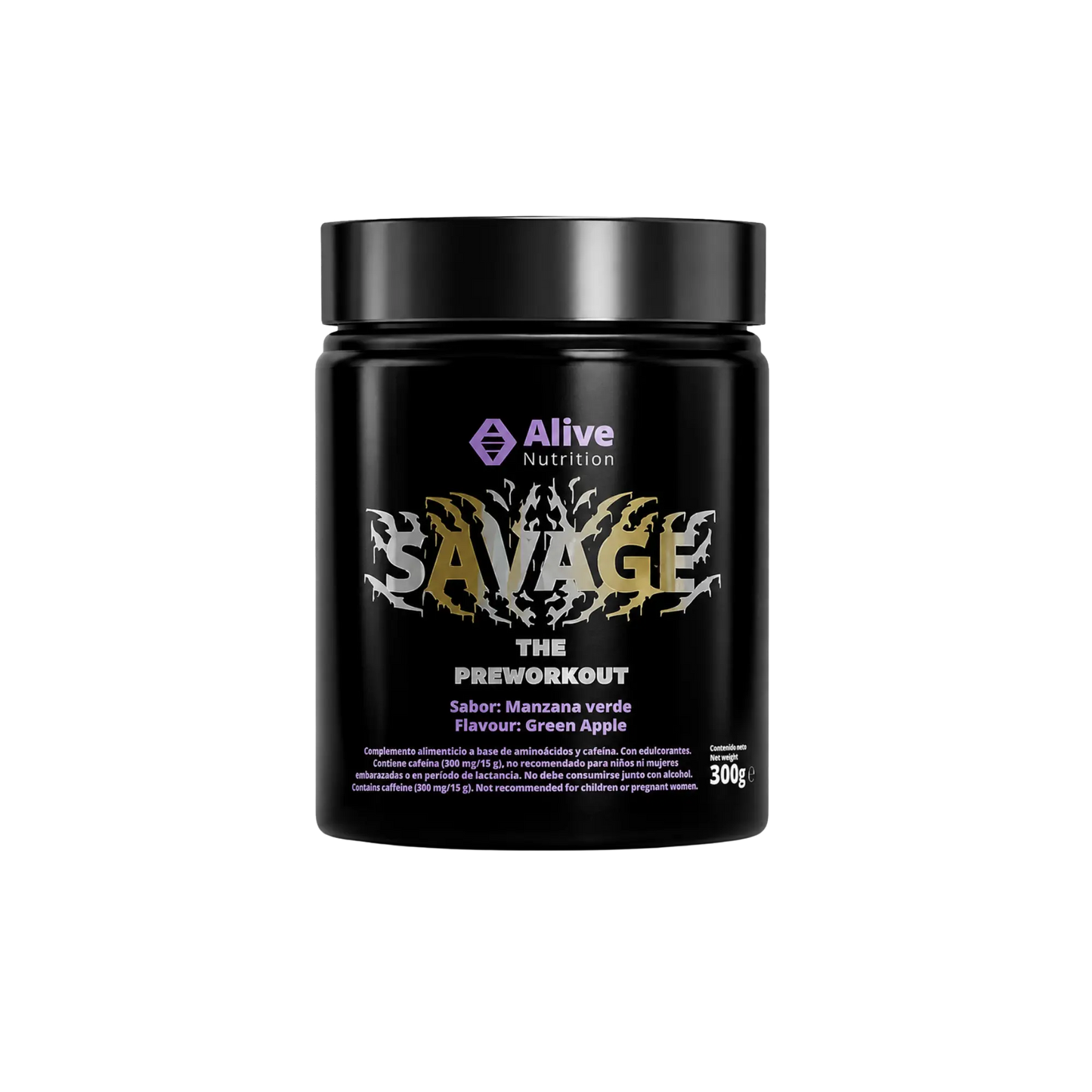 Savage Preworkout 300g Manzana Verde