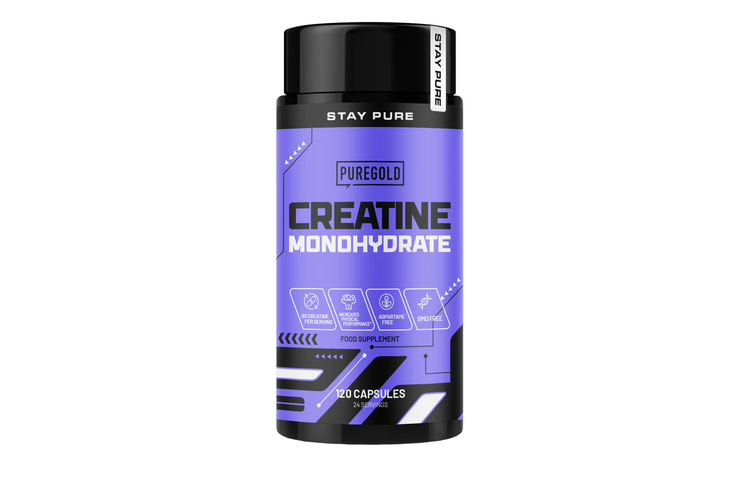 Creatina monohidrato 120 capsulas