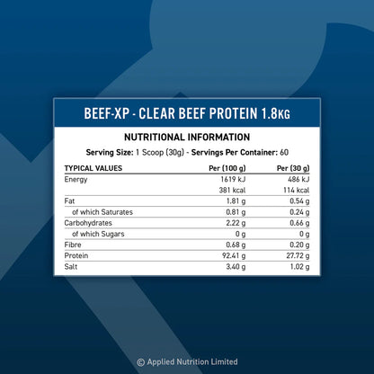 BEEF-XP Clear Beef Protein Isolate 1.8kg (60 Servings)