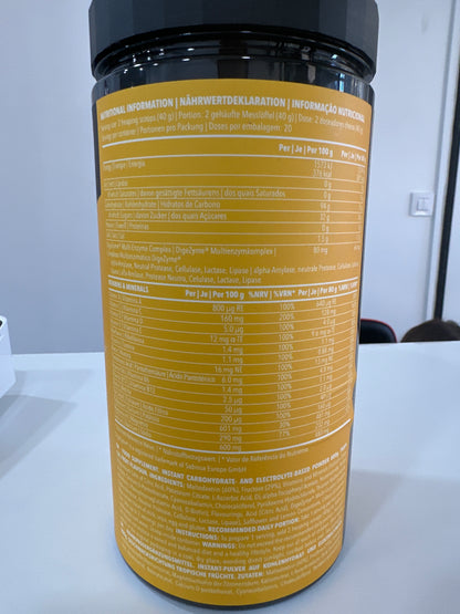Bebida isotónica Energy IsoCarb 800 g 