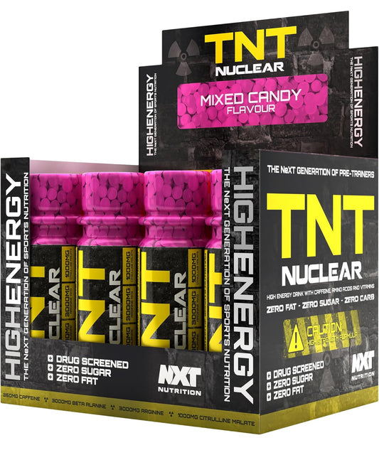 NXT Nutrition TNT Nuclear Shots - Bebida preentrenamiento 60 ml (1u)