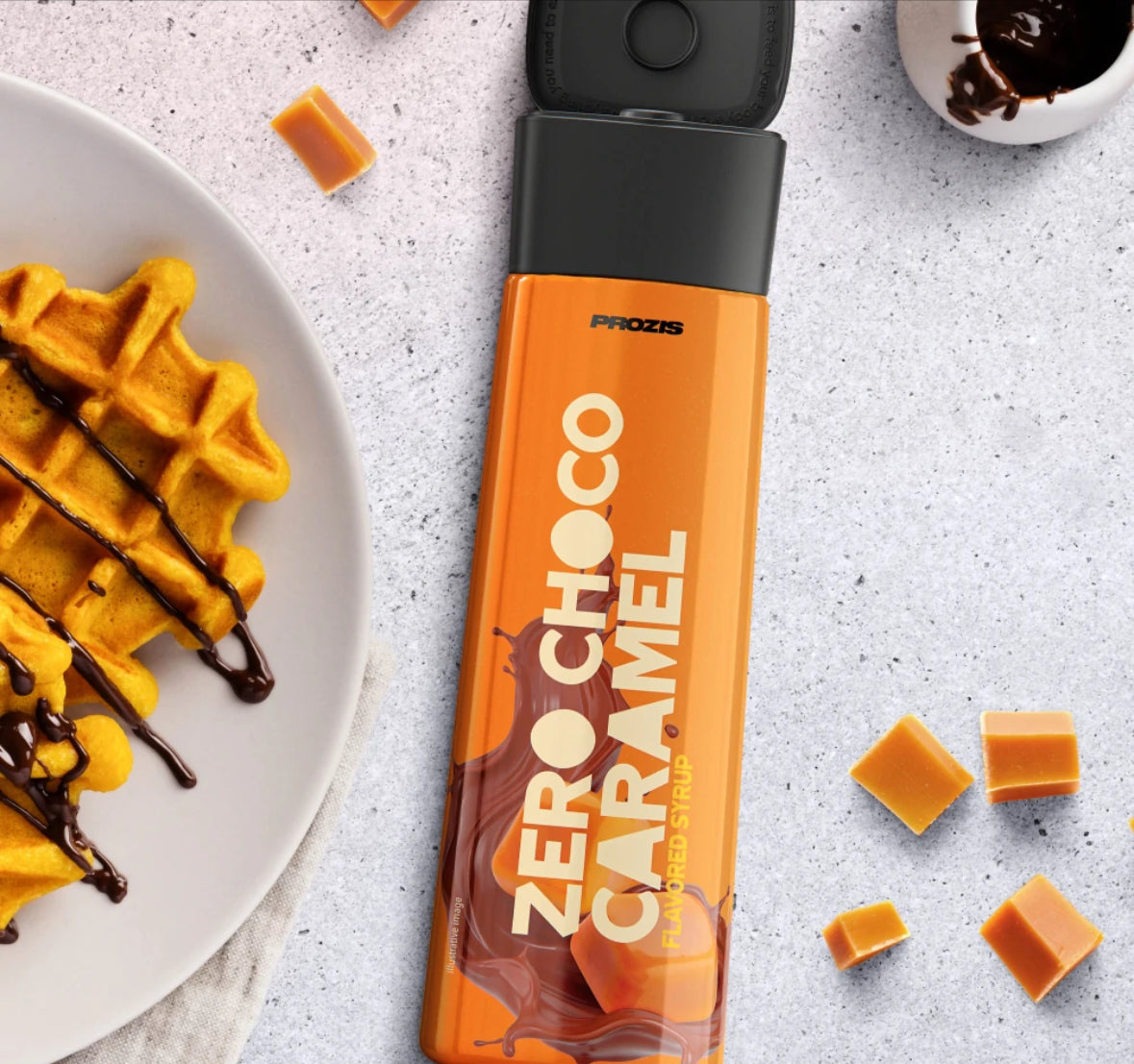 Sirope de chocolate y caramelo Zero 355 g