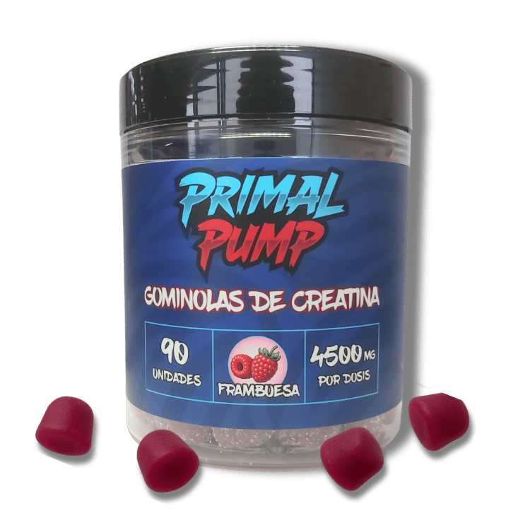 BOMBA PRIMARIA
 GOMINOLAS DE CREATINA (sabor a framboesa) 