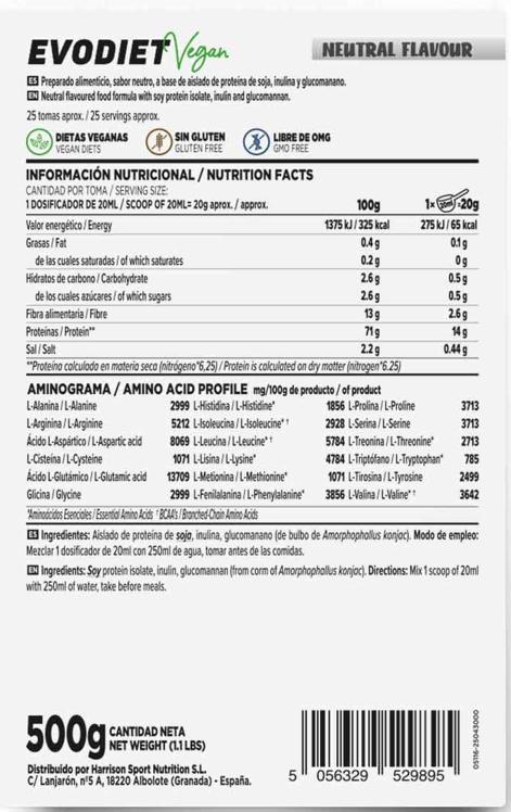 EVODIETE VEGANO 500g